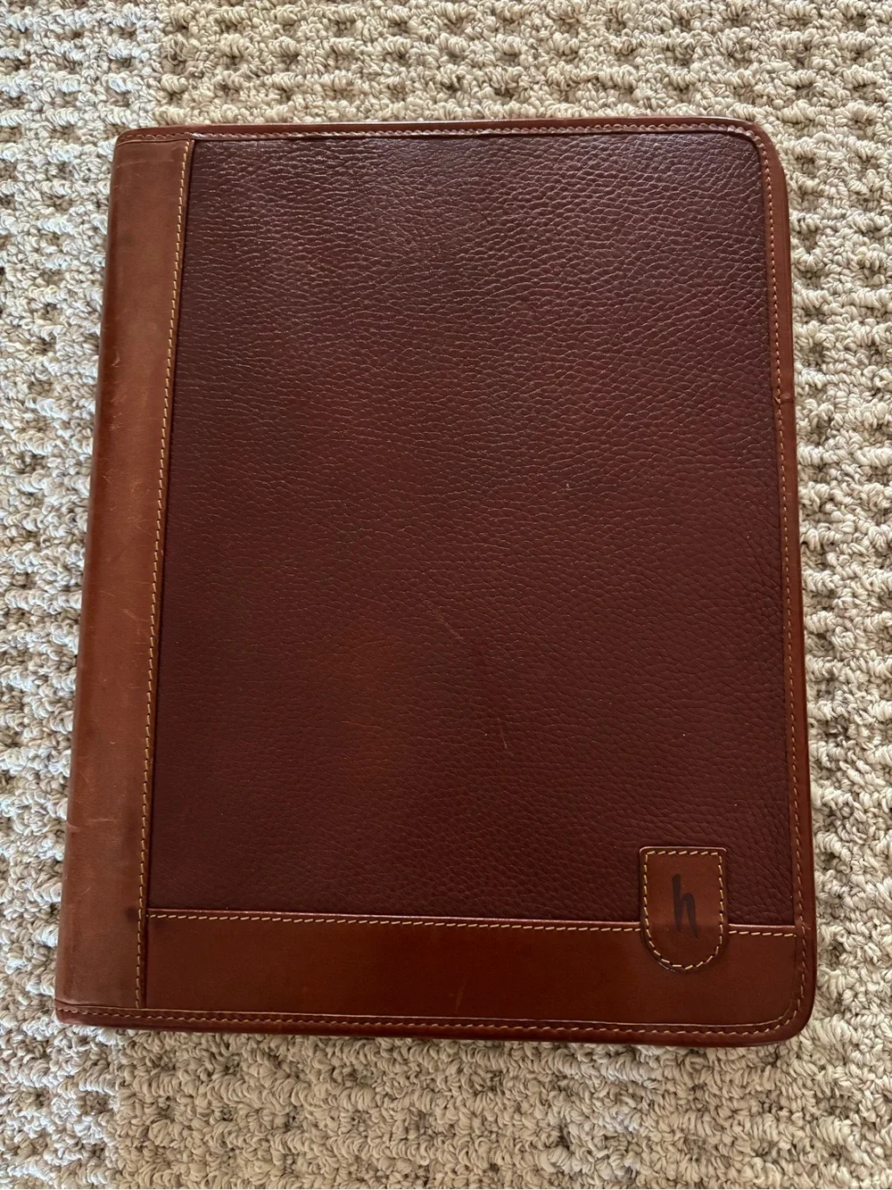 Vintage Hartmann Two tone Leather Business Portfolio